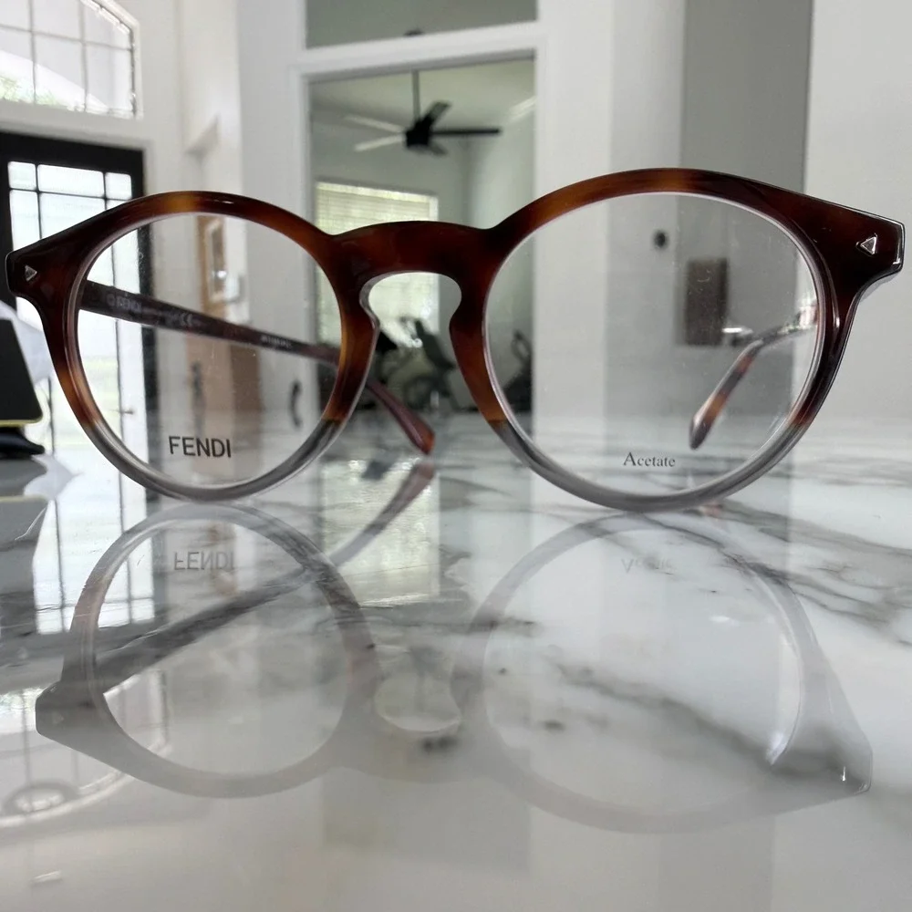 Fendi Eyeglass‎ Frames FF0236 Havana Brown Tortoise Gold Unisex